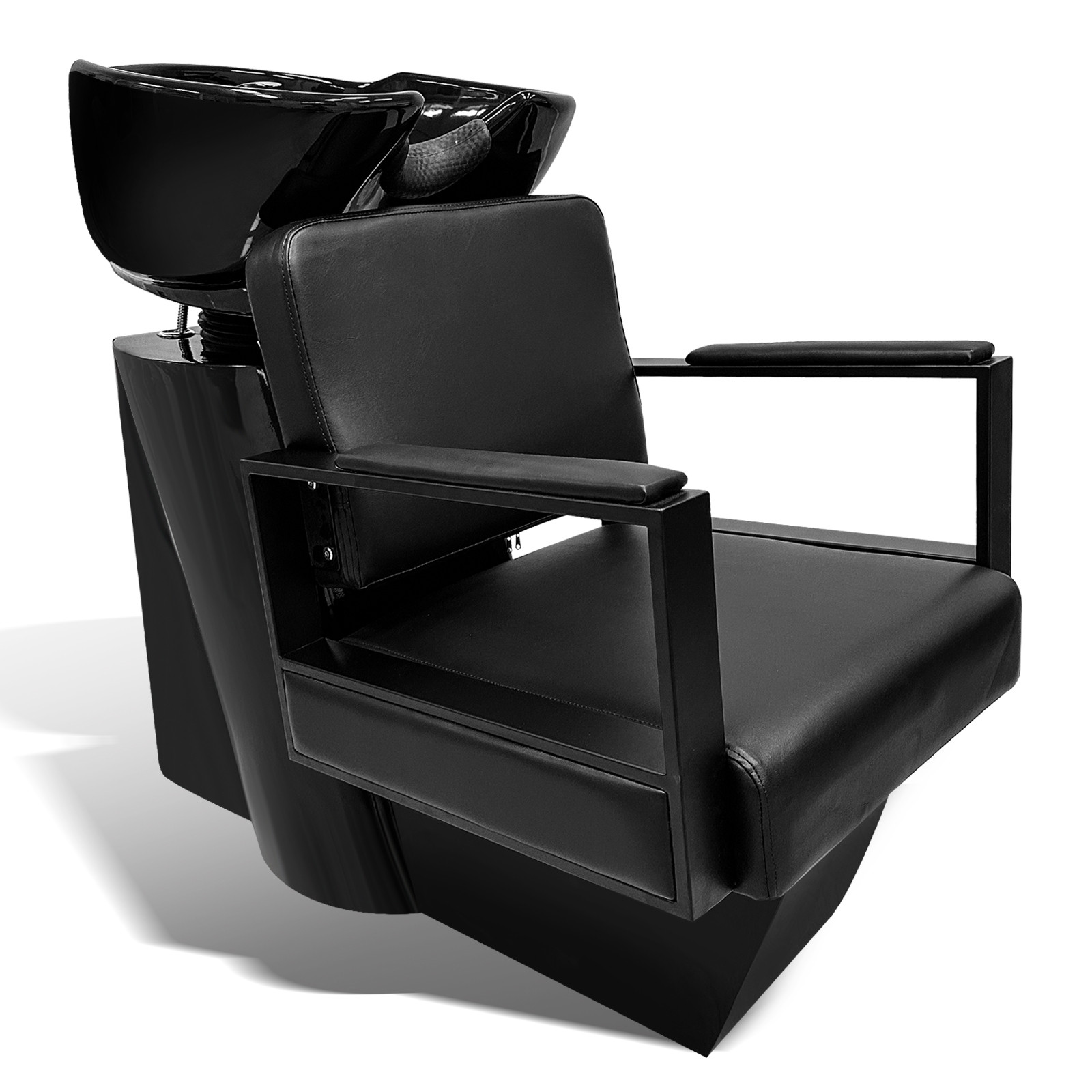 Black Hair Salon Shampoo Chair