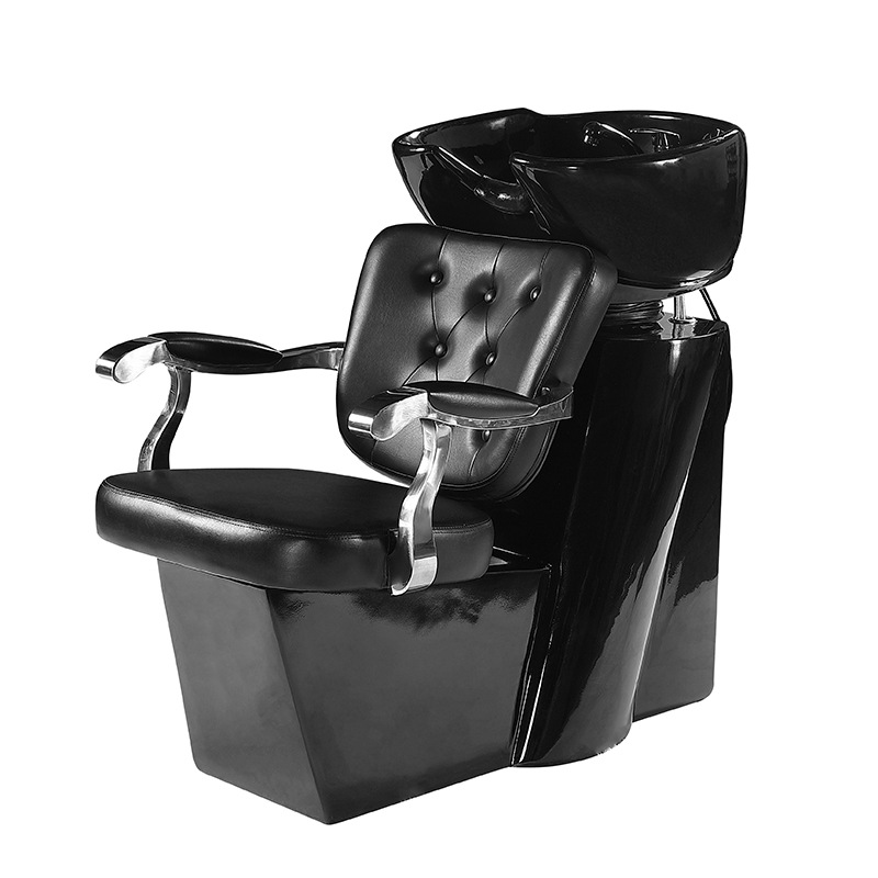 Black Professional Hair Washing Shampoo Station